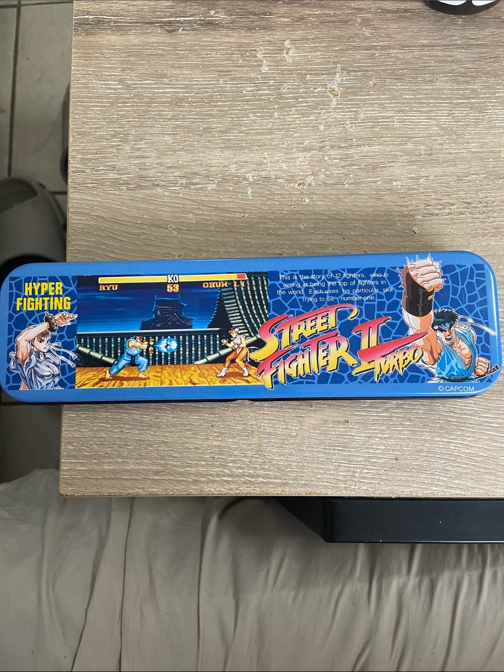 Vintage CAPCOM Street Fighter II Turbo Metal Pencil Set